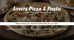 Desktop Screenshot of loverspizzeria.com